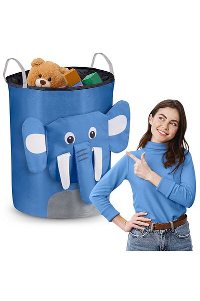 shumee Nukido toy basket - Blue elephant