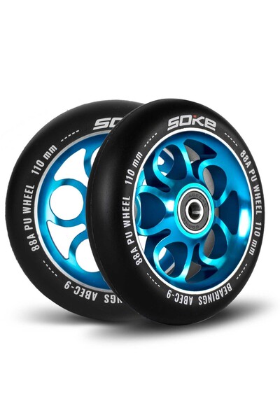 shumee Roți trotinetă 110 mm albastre 2 buc