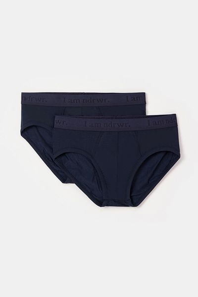 Woody 2 Πακέτα Ανδρικά Slip-Ndf - 187-Navy Blue
