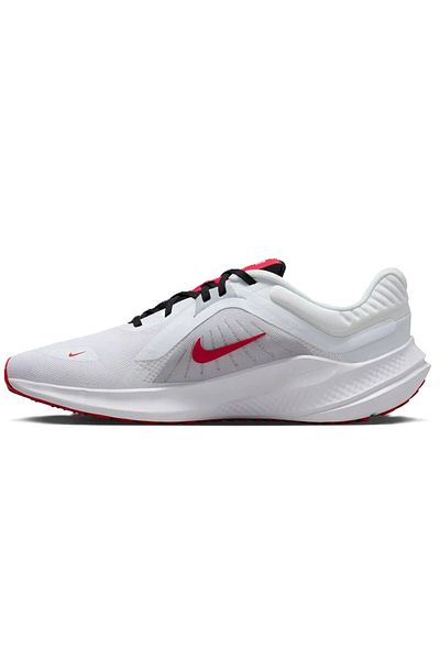 Nike Quest 5 Walk Running Shoes White Unisex Walking Running Shoes White Red Swoosh