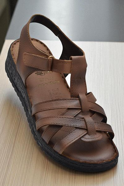 ISPARTALILAR 8152 FULL ORTOPEDIC Sandale de damă din piele naturală Sandale din piele Ivazn