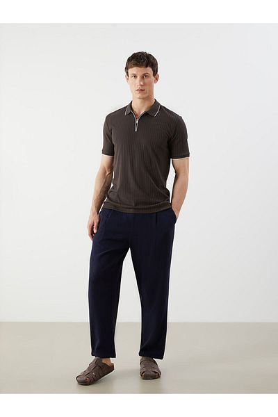 LC Waikiki Νέα σεζόν Polo Neck Ανδρικό Tisort με υφή - S53481Z8