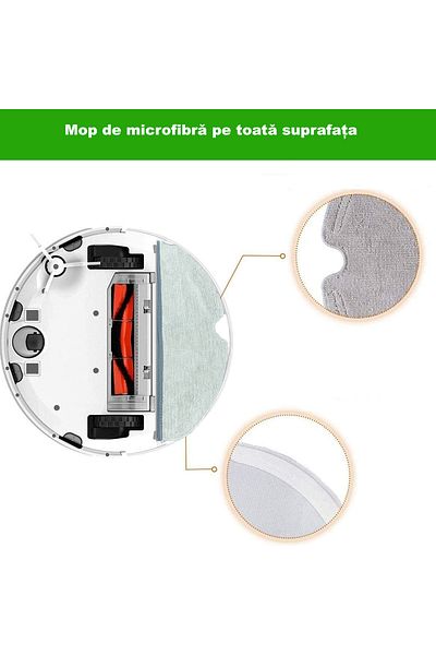 PAA-home Set of 2 mops compatible with Roborock S6 S6Pure S6Max E4 S4 S5Max S5 E35 E2 S50 S51 S55