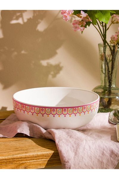 LC Waikiki Mixed Elephant Printed Ceramic Salad Bowl 20 cm