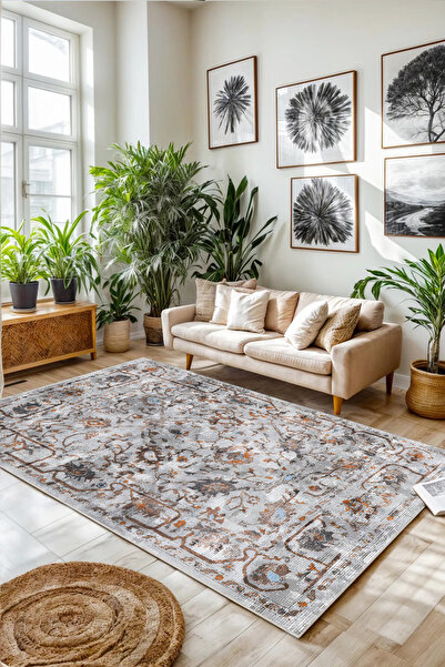 Halise Home Kaymaz Taban Yıkanabilir Kalın Dokulu Halı & Yolluk & Mutfak Halısı