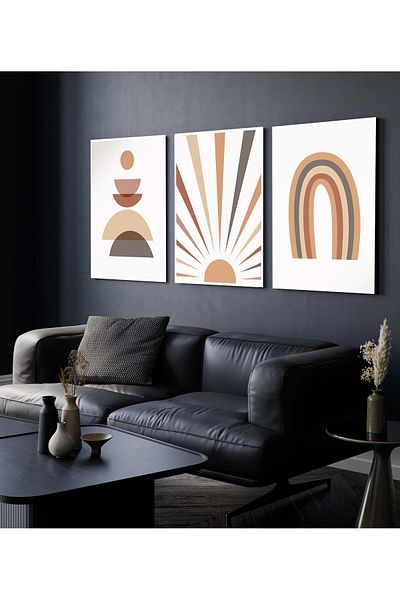 Hagen 4 Picturi Pictură de perete Picturi de bucătărie cu aspect de cadru Pictură modernă Pictură boemă Calitate premium