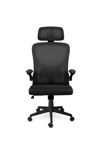 shumee Sofotel Brass black micro-mesh office chair