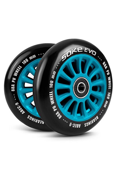 shumee Roți trotinetă 100 mm albastre 2 buc