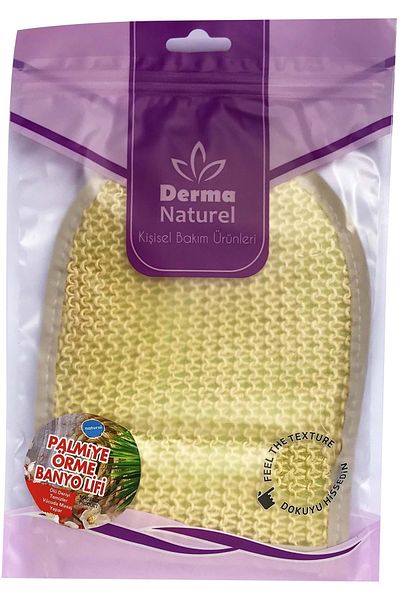 Derma Naturel Palm Fiber Knitted Bath Glove (15*24cm) Ms-04 (Set of 5)