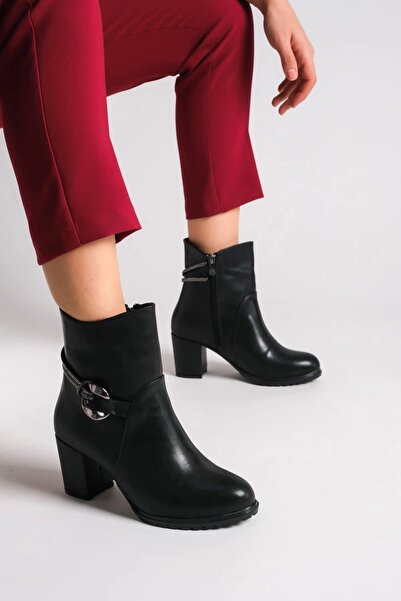 Joy Ayakkabı EDNA Γυναικείες Μπότες με Ορθοπεδική Σόλα με Πέτρα με φερμουάρ C...