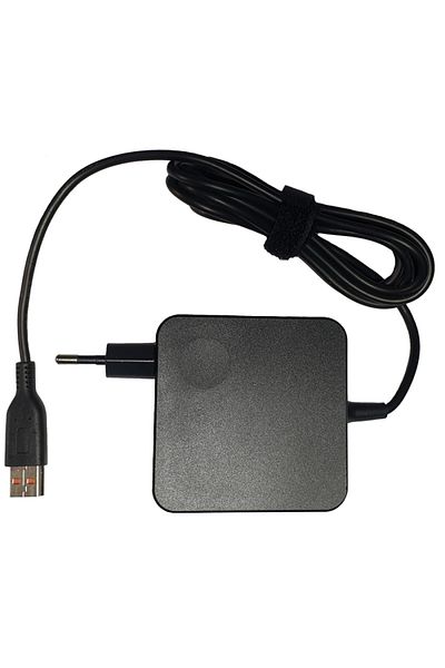 OEM Laptop charger compatible with Lenovo IdeaPad Yoga 65W, 20V, 3.25A with rectangular pin plug