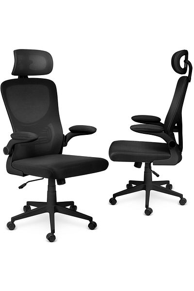 shumee Sofotel Brass black micro-mesh office chair