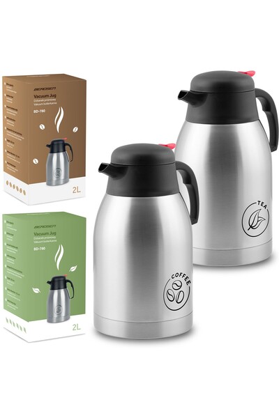 shumee Set de 2 carafe vidate pentru cafea și ceai 2 l Berdsen BD-780