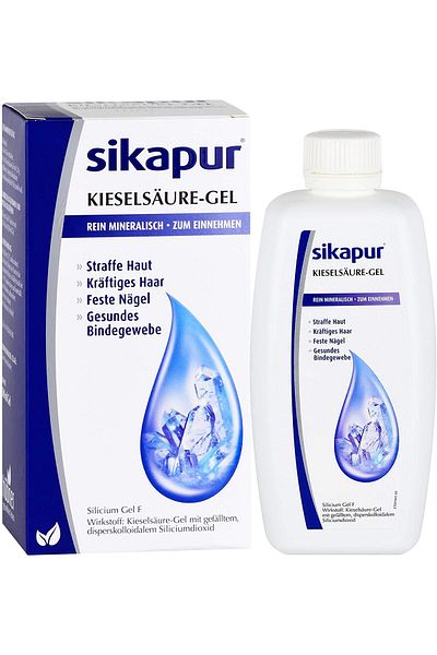 Hubner Silica Mineral Gel, Sikapur, Silicilic Acid, for Healthy Hair, Skin and Nails, 500ml