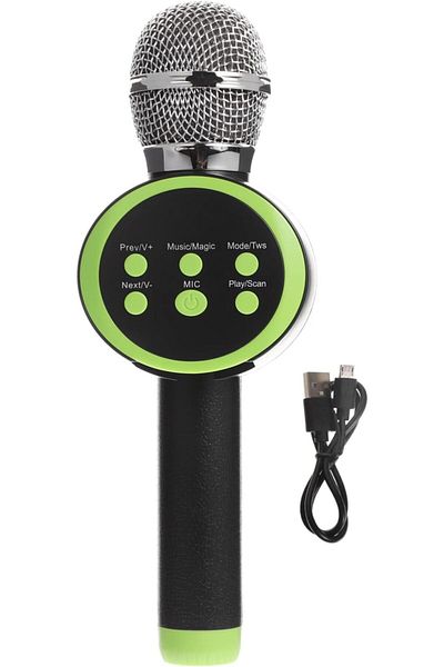 MACON V11 Wireless Karaoke Microphone USB Card Handheld Singing Microphone All in One Karaoke Machine Port
