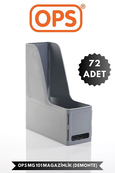 Ops Mg 101 A4 Disassembled 72 Pieces Plastic Vertical Magazine Folder Archive Box Organizer Storage Storage
