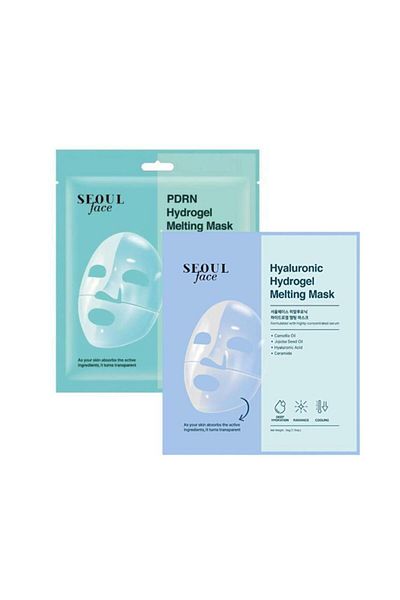 Dermal Pdrn Hydrogel Melting Mask Moisturizing Transparent Gel Mask 34 Gr. And Hyaluronic Melting Mask 34