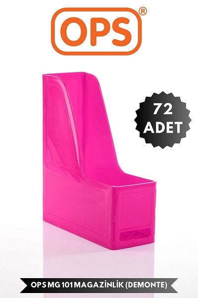 Ops Mg 101 A4 Disassembled 72 Pieces Plastic Vertical Magazine Folder Archive Box Organizer Storage Storage