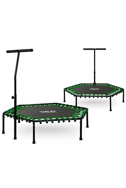 shumee Trambulina fitness cu mâner 127 cm Neo-Sport - hexagonală verde