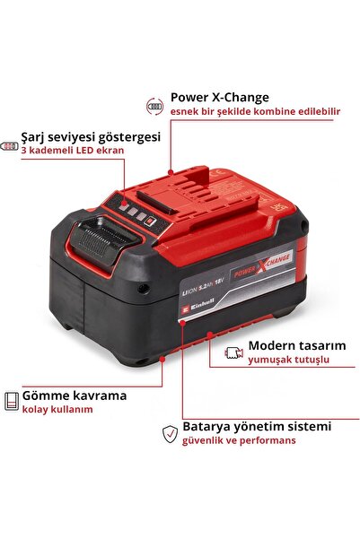 Einhell 18v 5,2 Ah Power-x-change Plus Akü - 4511437