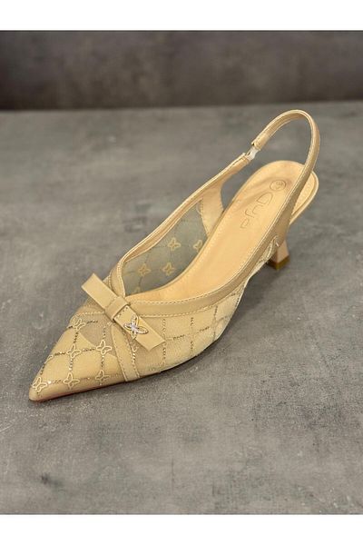 Guja Heeled Shoes Natural Stone Look Stylish Comfort Sole