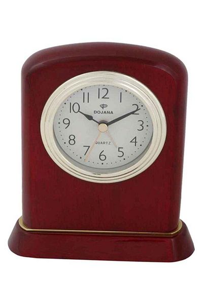 dojana Analog Alarm Clock Brown/White