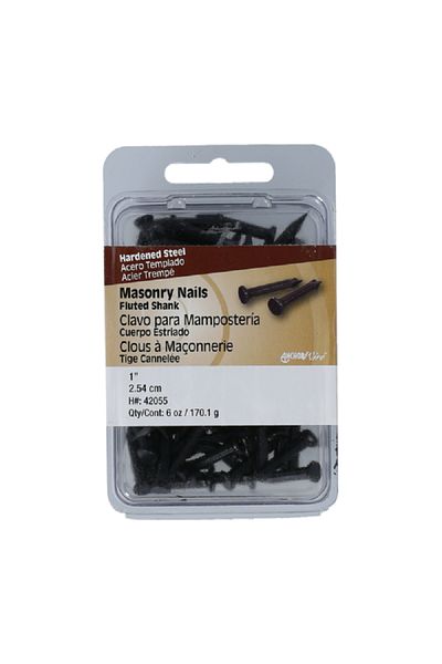 Anchor Wire Fluted Shank Masonry Nails Set Black