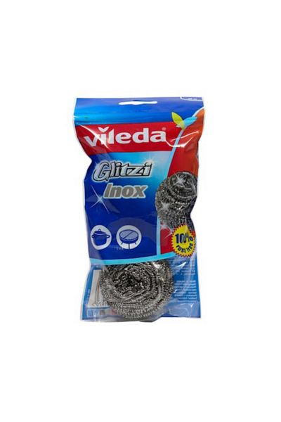 Vileda Inox Dish Washing Metallic Spiral Scourer 2 pcs