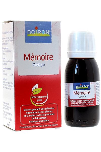 Boiron Homeopathic Medicine, Boiron, Memoire, with Ginko BIloba, Improves Memory Functions, 60ml
