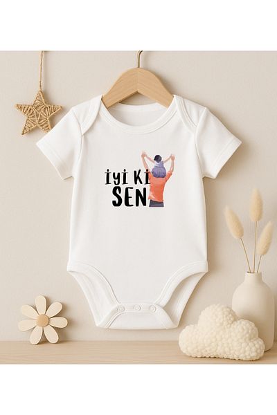 MODAT Baby Life with Coffee Condition Printed Baby Bodysuit