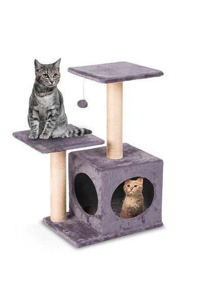 shumee Cat scratching post 71 cm DR-263 Pethaus with mouse, gray