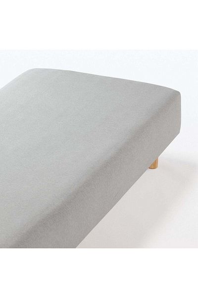 Muji Cotton Jersey Fitted Sheet, King, W180 x L200 x D18-28 cm