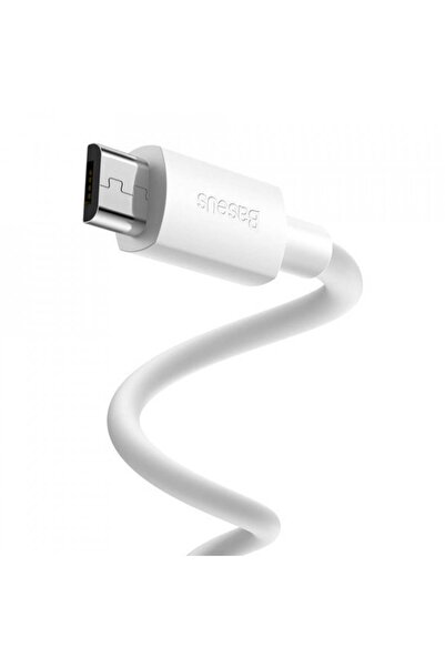 Baseus Καλώδιο δεδομένων USB, Type-C, 2.1A, 480Mbps, 1.5m (σετ των 2) - Baseus (TZCAMZJ-02) - Λευκό