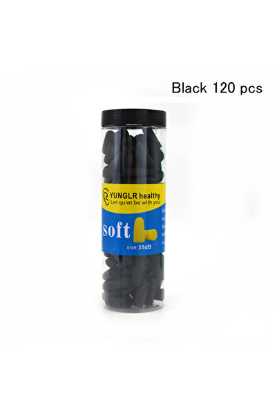Choice سدادات أذن سوداء 120 قطعة، سدادات أذن عازلة للضوضاء، سدادات أذن إسفنجي...