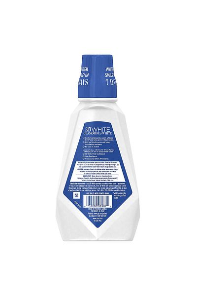 CREST 3D Glamorous White Mouthwash, Intensive Whitening, from Whitestrips manufacturers, 946ml