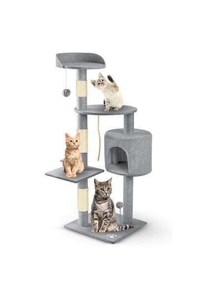shumee Cat Scratching Post 111 cm PH-005 Pethaus Grey