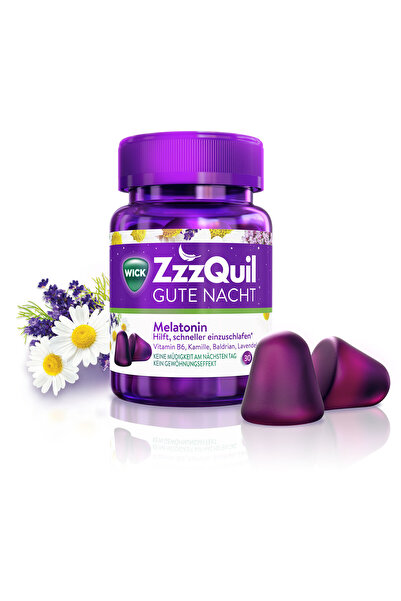 Zzzquil Food Supplement with Melatonin, Chamomile and Lavender for a peaceful sleep, 30 jellies
