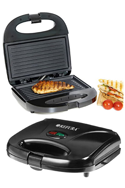 REFURA شواية ساندويتش وبانيني غير لاصقة بشريحتين بقوة 750 واط RE-910 - صانعة ...