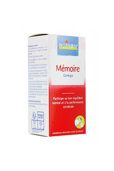 Boiron Homeopathic Medicine, Boiron, Memoire, with Ginko BIloba, Improves Memory Functions, 60ml