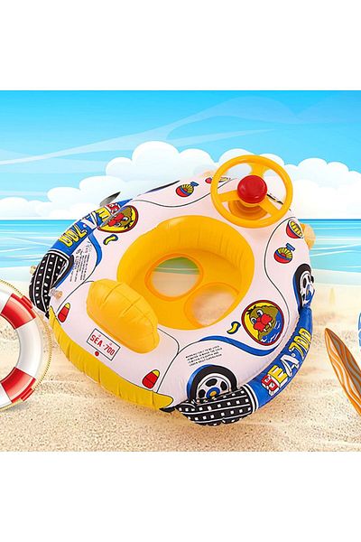 BaoBao Inflatable children's ring Baobao 90x70 cm car model SEA-700, steering wheel and footrest