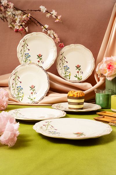 Fecra Doğa 6 Piece Cake Plate Set