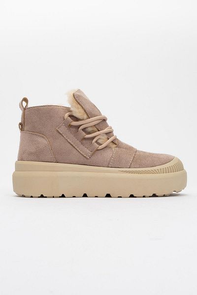 CCWAY AYAKKABI Women's Boots with Fur Inside Mink