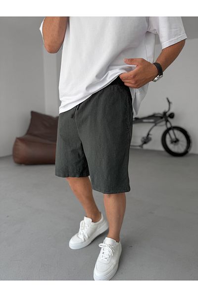 BYBASICMAN Anthracite Fresh Fabric Basic Shorts Yp-5003