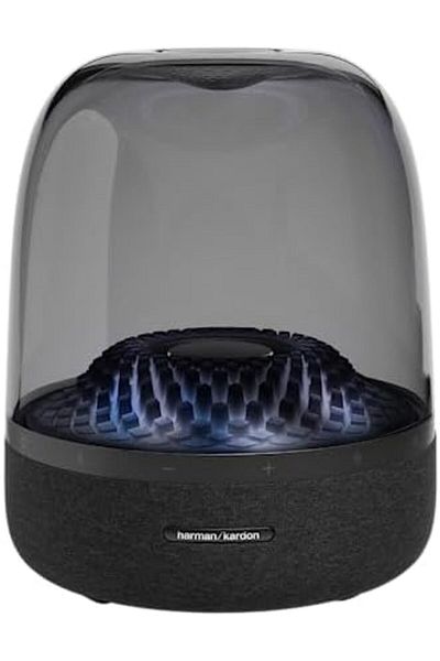 Harman Kardon أورا ستوديو 4 - مكبر صوت منزلي فاخر بتقنية البلوتوث مع صوت فائق وإضاءة بتأثير الماس