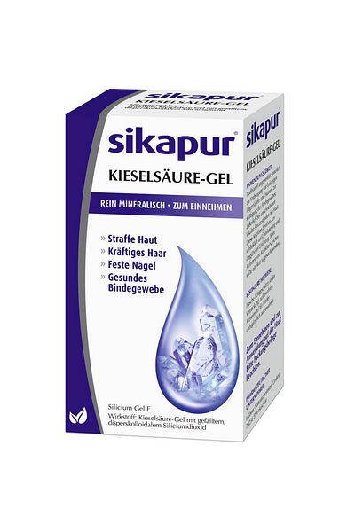 Hubner Silica Mineral Gel, Sikapur, Silicilic Acid, for Healthy Hair, Skin and Nails, 200ml
