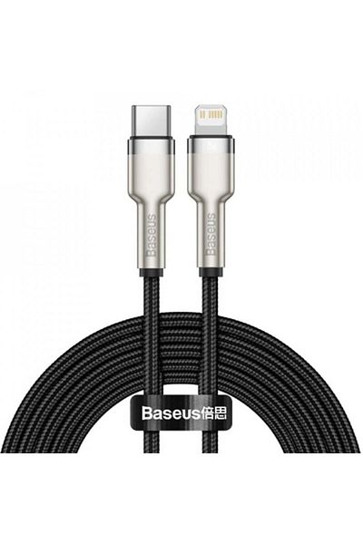 Baseus Cable Type-c To Lightning, Fast Charging Pd20w, 480mbps, 2.4a, 1m - (CATLJK-A01) - Black