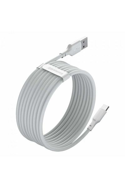 Baseus Usb To Type-c Data Cable, Fast Charging 5a, 40w, 1.5m (SET 2) - (TZCATZJ-02) - White