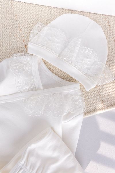 Babymod Laced 100% Cotton 5-Piece Baby Girl Hospital Release Baby Set