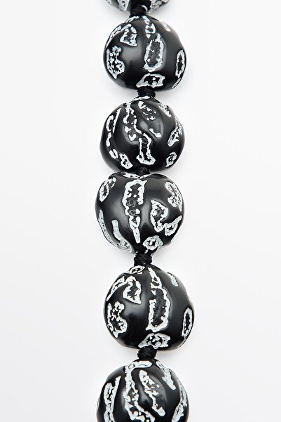 Massimo Dutti Asimetrik boncuklu kısa kolye