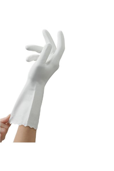 Mr Clean Bliss Pillow Soft Lining Premium Latex-Free Gloves White 12inch